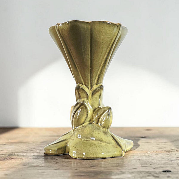 Mid Century Gondor Pottery Trumpet Vase