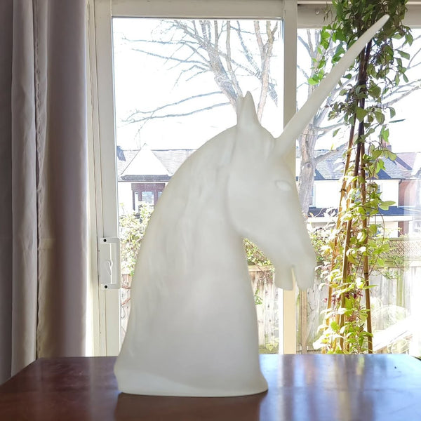 Austin Productions Frosted Lucite Unicorn