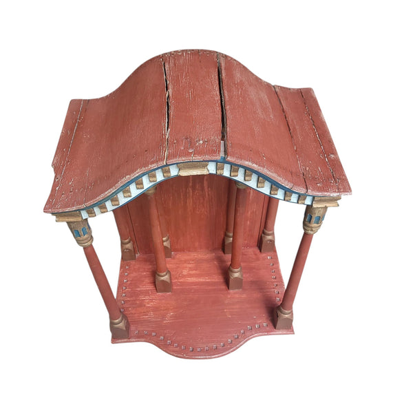 Antique Folk Art Quebec Shrine Architectural Model