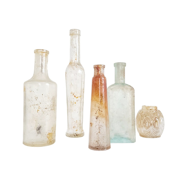 Collection of Five Antique Bottles