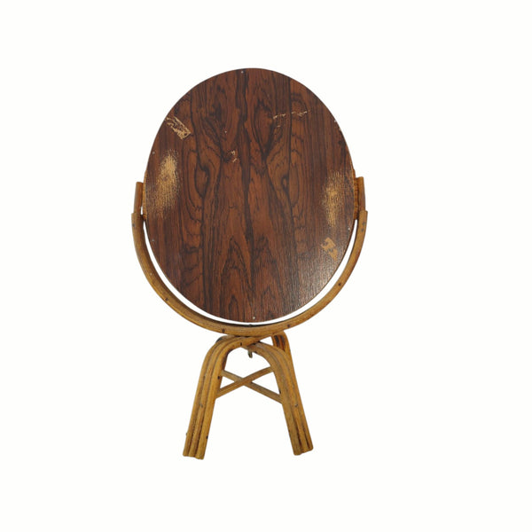 Circa 1970's Bamboo Table Top Mirror