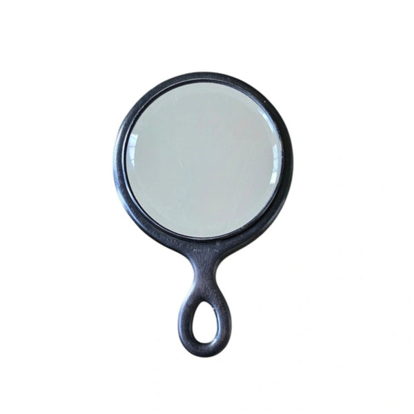 Antique Ebony Hand Or Hanging Mirror