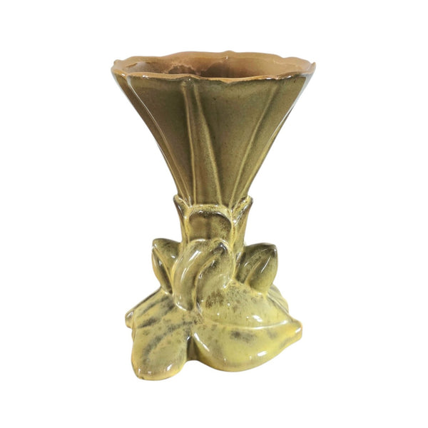 Mid Century Gondor Pottery Trumpet Vase