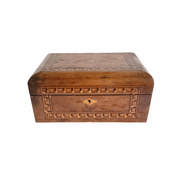 Antique Tunbrudge Op Art Wood Box