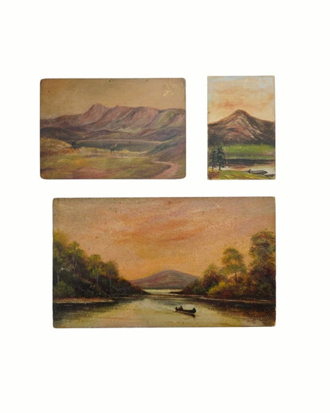 A Trio Of Moody Landscape Paintings