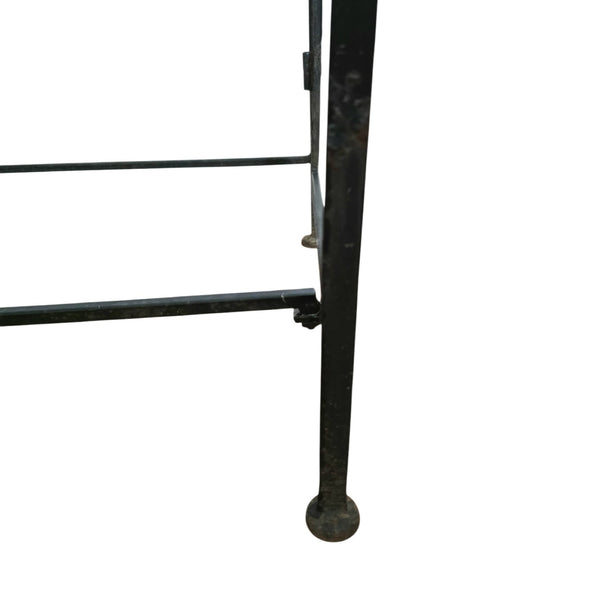 Mid Century Regency Style Cast Iron 'Foldable' Bench