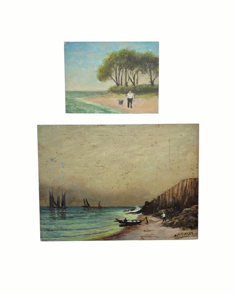 Two Antique Landscape Paintings