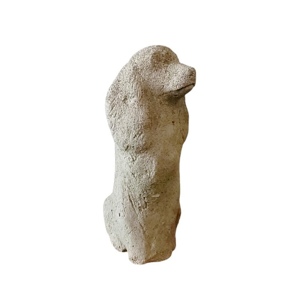 Cement Garden Dog Doorstop