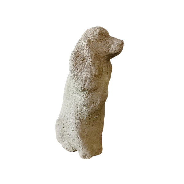 Cement Garden Dog Doorstop