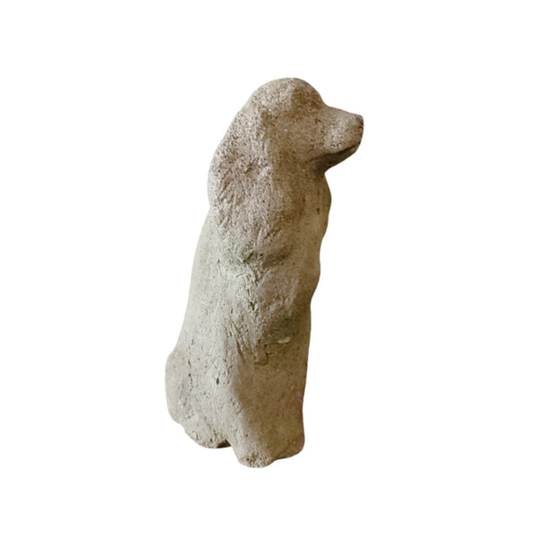 Cement Garden Dog Doorstop