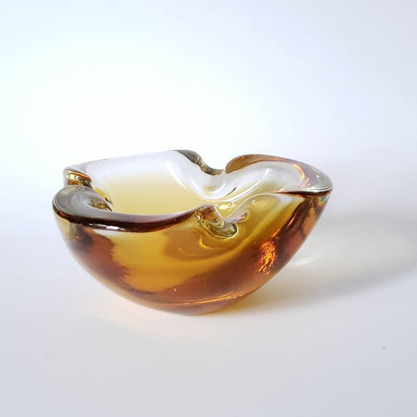 Murano Catch All Amber Glass
