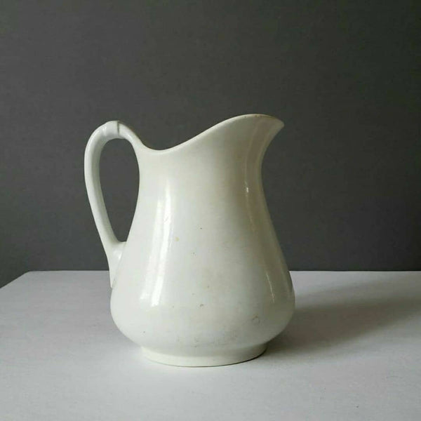 Graceful Antique White Ironstone Pitcher