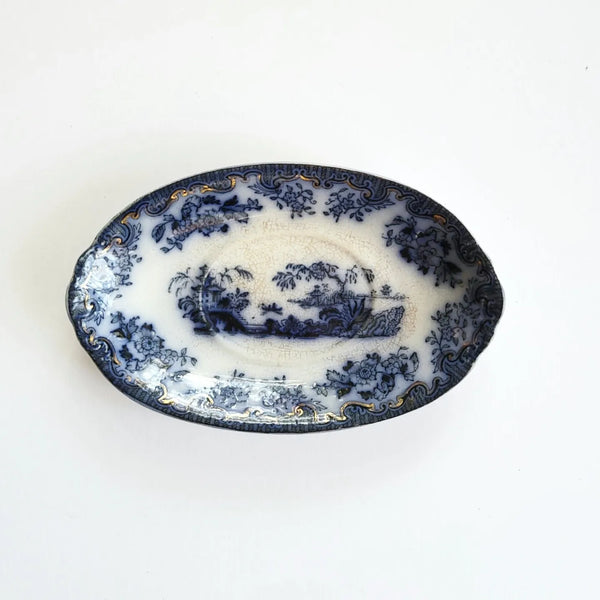 Petite Flow Blue Oval Dish