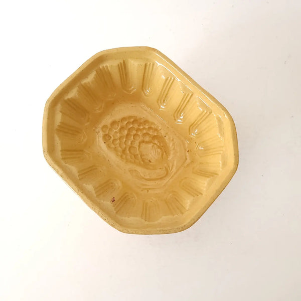 Antique Yellowware Pudding Mold