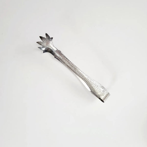 Silver Beautifully Detailed Bird Claw Tongs