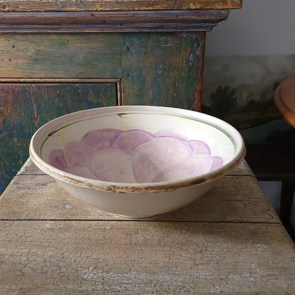 Studio Pottery Bowl With Flower