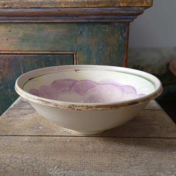 Studio Pottery Bowl With Flower