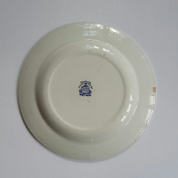 Enoch Woods Blue & White Transferware Chinoiserie Plates